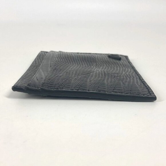 Christian Louboutin 3225316 M KIOS logo Pass Case Card Case Leather Black Unused - Picture 5 of 14